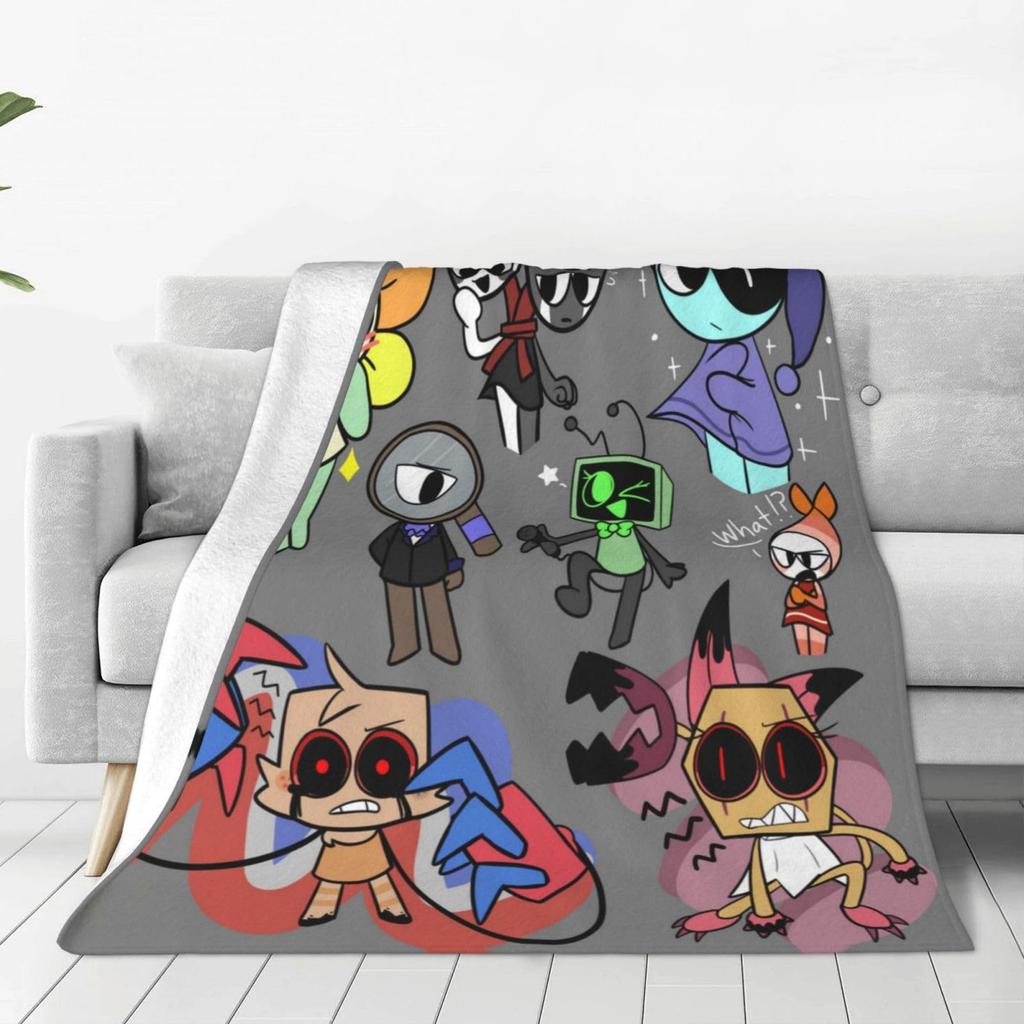 2D Game Rhythm Box Digital Printing Nap Blanket Flannel Printing Warm Sleeping Blanket Blanket