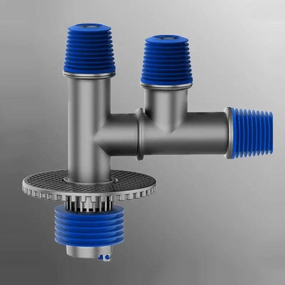 Tee Joint Sink Elbow Pipe Connector Multi-functional Sewer Connector Sealing Ring Adapter Kitchen