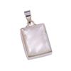 Natural Mother Of Pearl Gemstone Handmade 925 Solid Silver Pendant 1.50'' z2C52