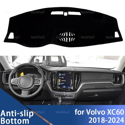 For Volvo XC60 Second Generation T5 AWD 2018-2024 Dashboard Cover Pad Car Liner Anti-UV Mat Sunshade Dashmat Carpet Dash