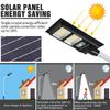 Solární LED světlo Venkovní osvětlení 400W 800W 1200W 1500W Solární pouliční lampa Radarový senzor Dálkové ovládání Vodotěsná zahradní nástěnná lampa