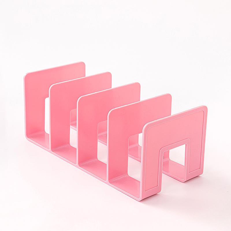 Stojak na książki i organizer akrylowy Morandi - Rozwiązanie do przechowywania artykułów biurowych i szkolnych