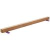 8 Fuß Balancebalken für Kinder, 158,7 kg stabiler Halt, Gymnastikbodenbalken mit rutschfesten Holzmatten, Holzkerngymnastik-Trainingsgerät mit