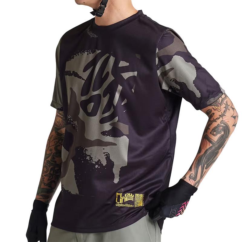 

2025 Men s New Motorcycle Off-Road Riding Clothes Loose and Breathable Quick Drying Troy Lee Designs Sports Jersey XS