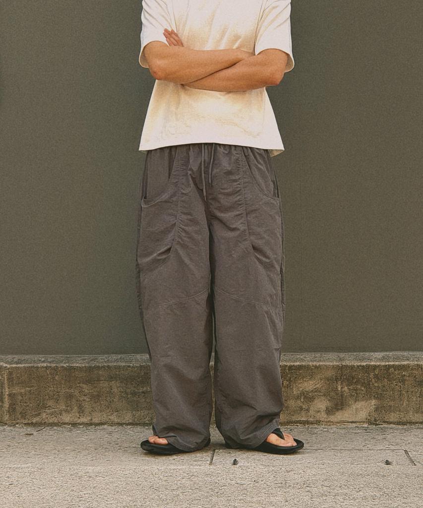 Dibsenseu Cooling Nylon Wide Pants -4 Colors-