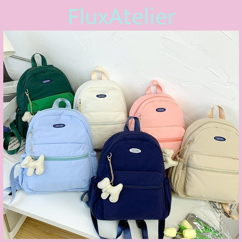 Lightweight Kids Simple Backpack With Color Block Design For Learning School