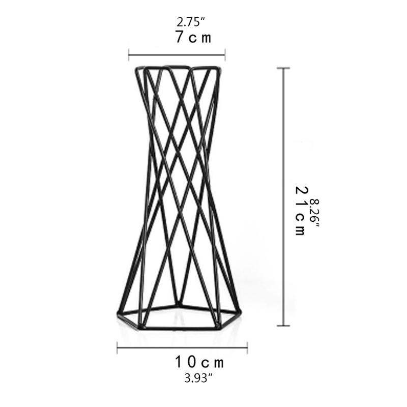 Suporte para Planta de Ar Vasos de Flores de Metal Suporte Geométrico de Ferro Suporte para Tillandsia Mesa Jardim de Casa Ornamento