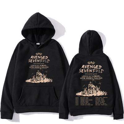 Avenged Sevenfold Hoodies Avenged Sevenfold Latin America Tour Sweatshirts Novelty Clothes Women Men Loose Pullover