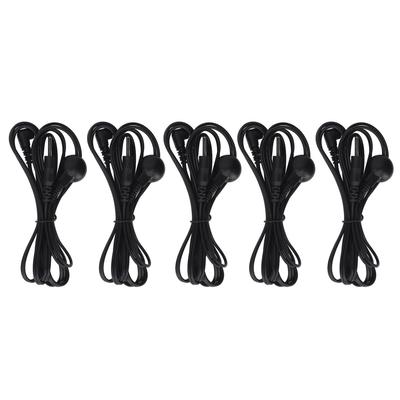 5 pièces Fil d'Électrode Noir Prise 2,5 mm Fil d'Électrode pour Machine TENS Machine de Traitement Numérique 1,2 m