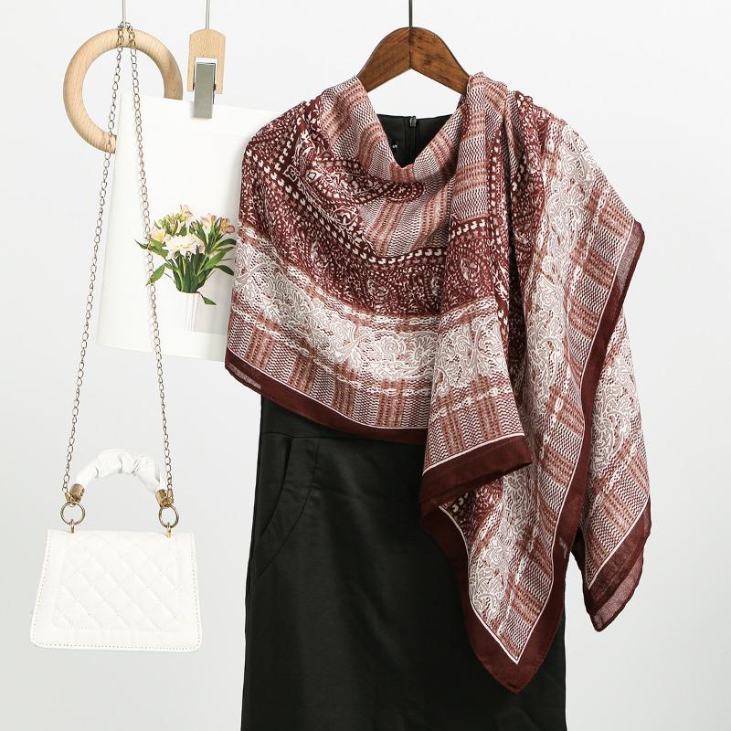 

Hot-selling cashews gradual change cotton and linen long towel thin fashion travel decoration sunscreen shawl beach towel 180*85cm