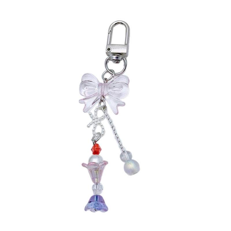 Strawberry Pendant Keychain Delicate Fruit Pendant Keyring Mobile Phone Pendant Strap Lanyard DIY Backpack