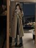 Women's Popular Khaki Trench Coat - British Style, Mid-Length, Petite Fit for Spring & Autumn 2025
