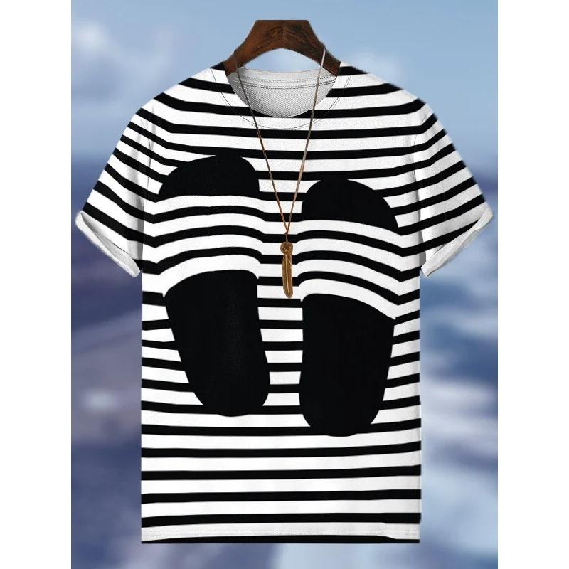 

Милые тапочки Свинья 3D-принт Футболка для мужчин Узорные футболки Летние футболки с коротким рукавом и круглым вырезом Повседневные свободные футболки S