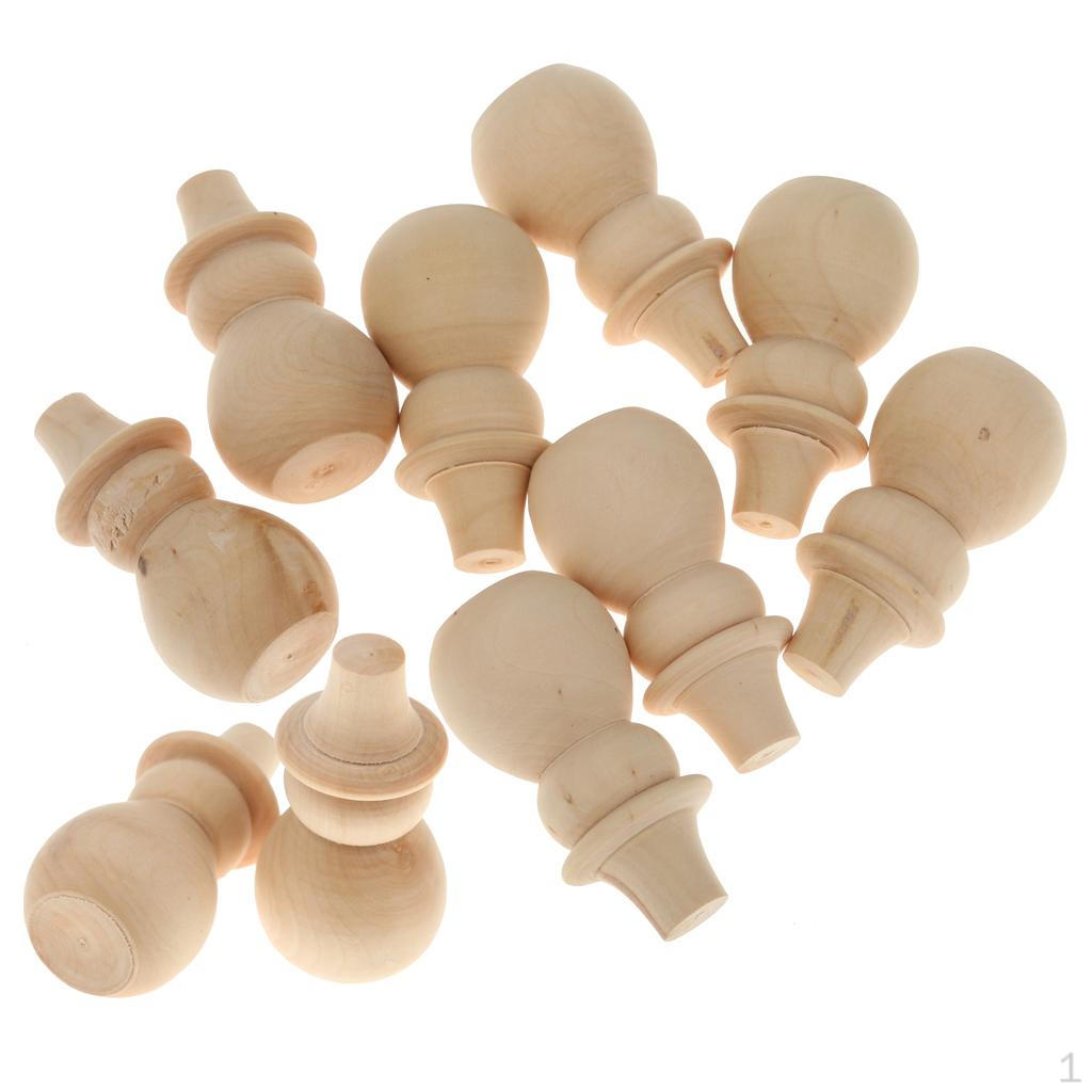 Blank DIY Wooden Snowman Peg Dolls Wedding of 10