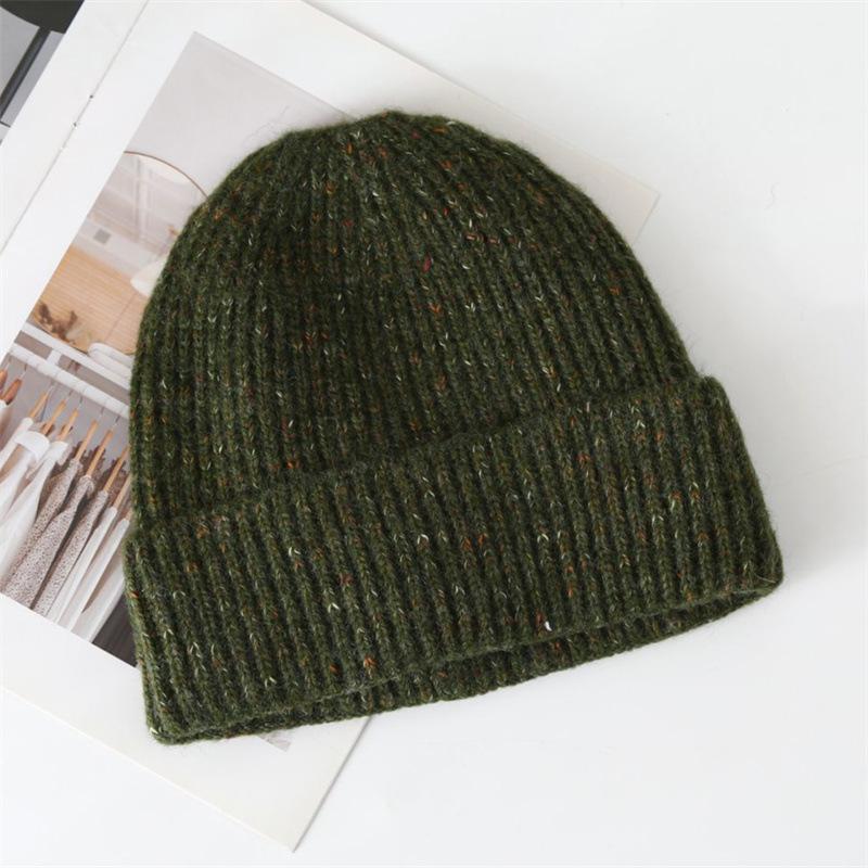Autumn and winter warm ear protection wool hat knitted hat children's fashionable versatile face small bean pullover cold hat