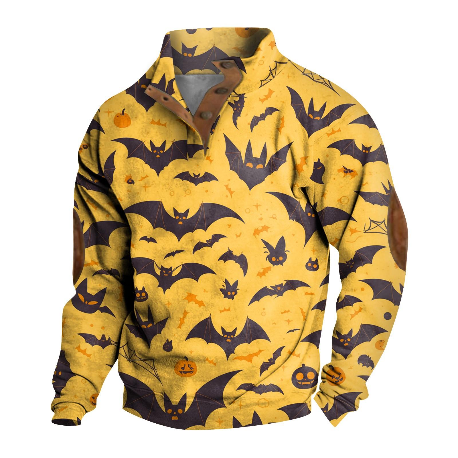 

Весенне-осенняя мужская толстовка с воротником-стойкой на открытом воздухе, повседневные свитера, топы S жёлтый