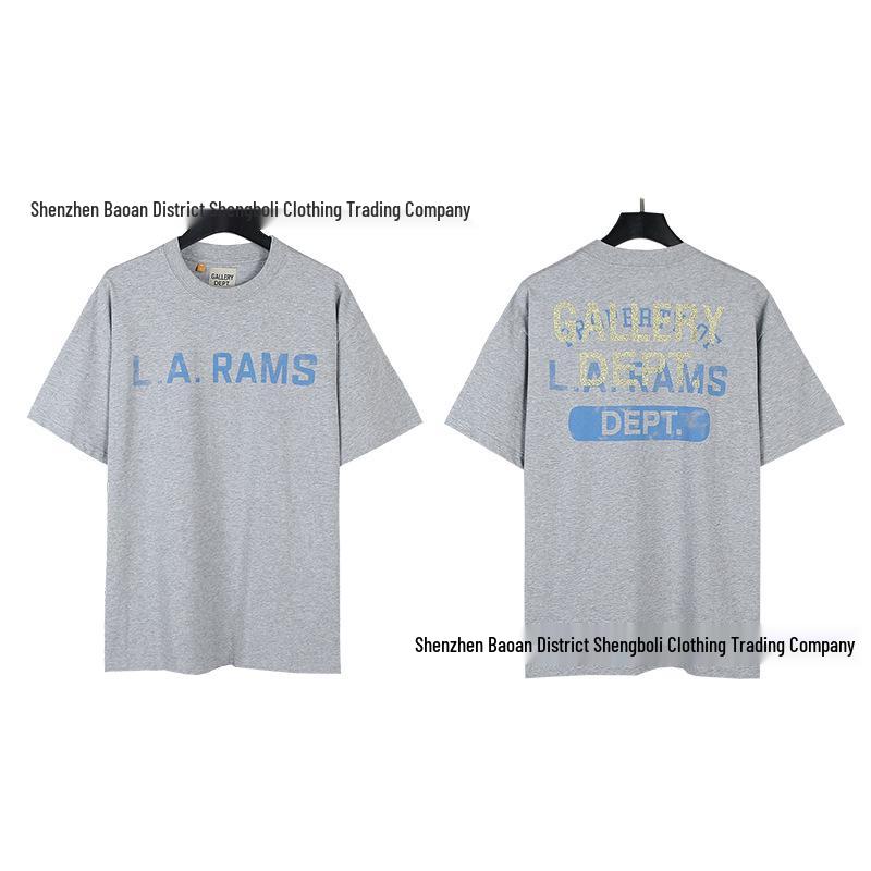 Unisex retro tričko s krátkym rukávom s potlačou D od GALL