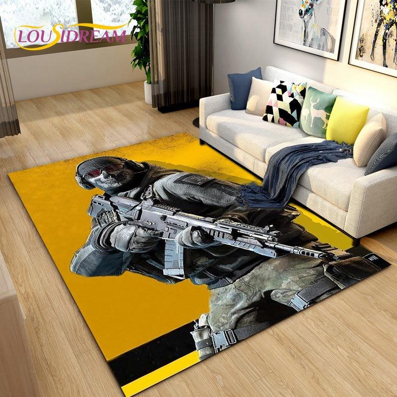 COD, Call of Duty Game ,Gamer Area Rug,Carpets Rug for Living Room Bedroom Sofa Doormat Decoration,Kids Play Non-slip Floor Mat