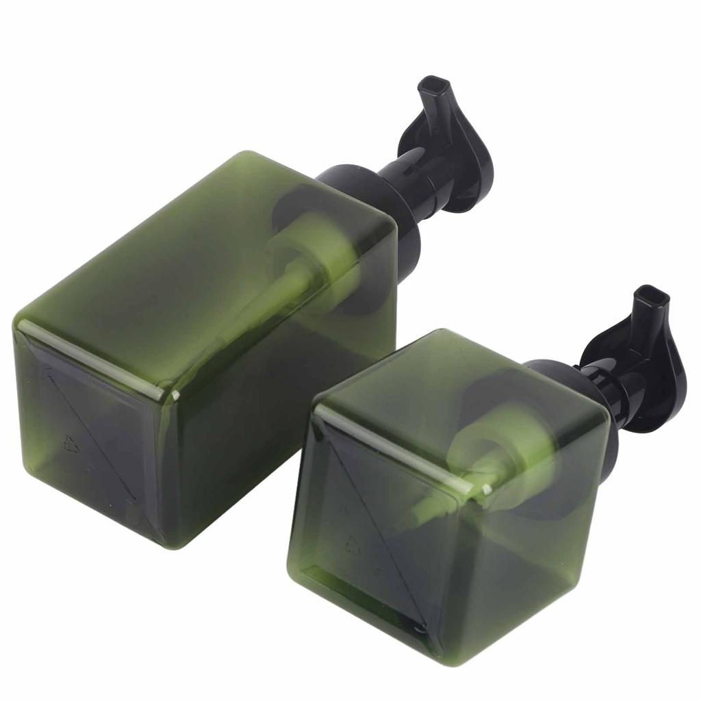 2Pcs Foaming Soap Dispenser 250ml+450ml Pump Bottle for Liquid Soap Shampoo Shower Gel