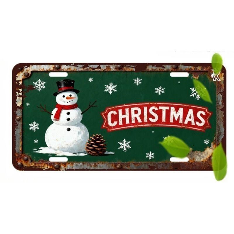 Motorcycle Souvenir License Plate, Metal Auto Wall Decor 15x30cm