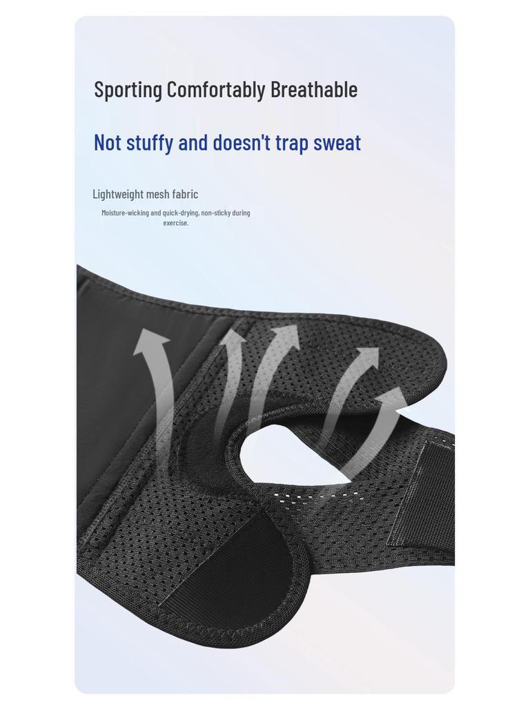 Japanese 6th Gen Breathable Knee Support: Lightweight Strap for Running, Cycling, Mountaineering, Meniscus and Patella Stability