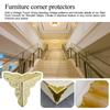 100PCS Retro Box Corner Protectors Decorative Box Corner Guard Elegant Corner Protectors for Wooden Steps Stair Dust Corners