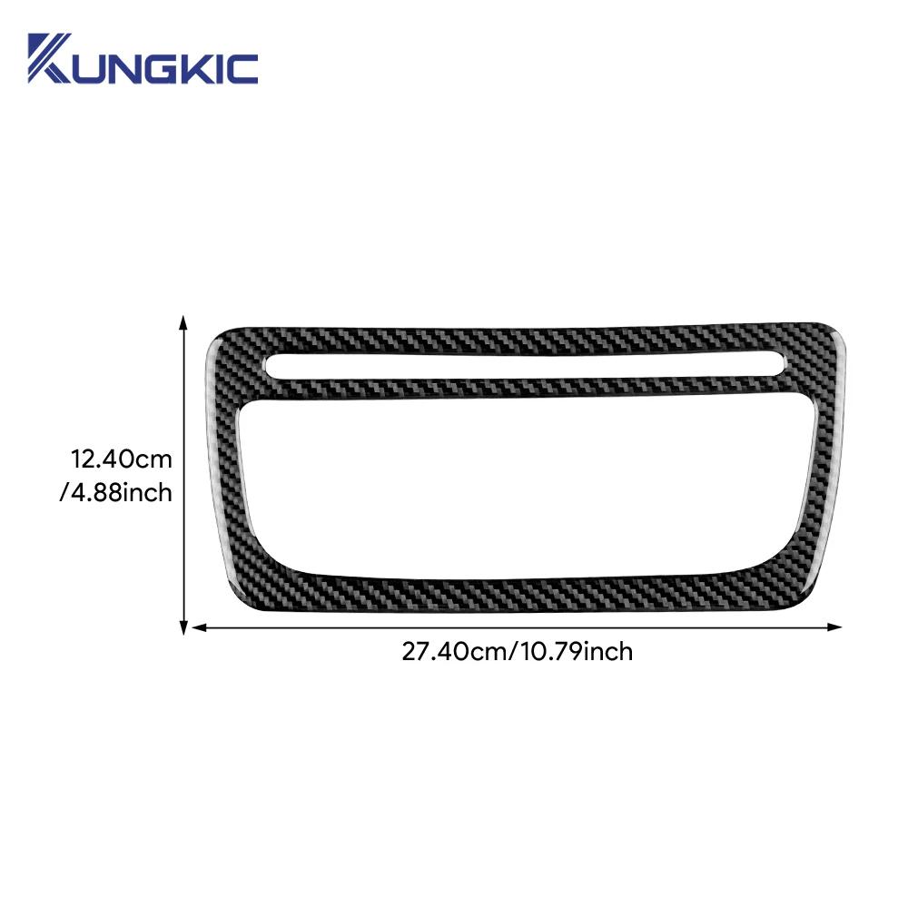 Carbon Fiber Interior Center Console CD Frame Trim Sticker for Seat Ibiza 6J 2009-2014 LHD/RHD