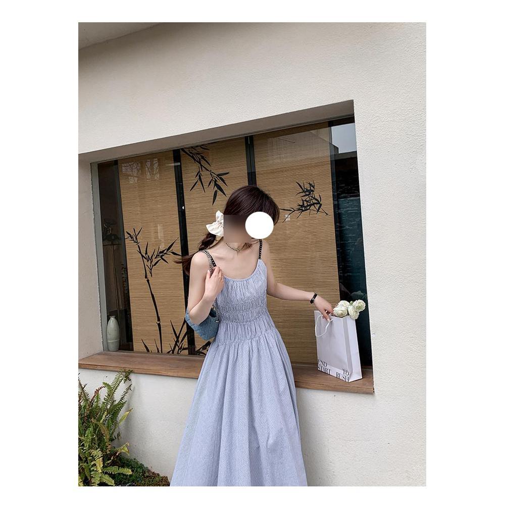 Suspender Long Dress Tall Long Dress To Ankle Extended Version Waist Beautiful Texture