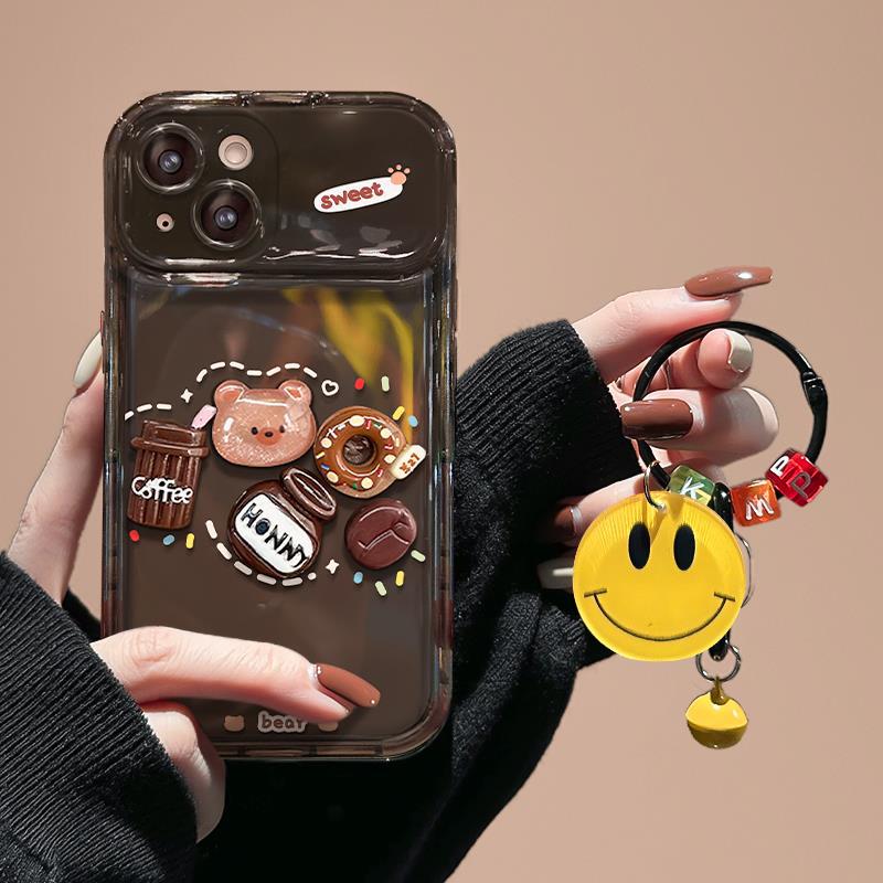 

Подходит для Apple/Huawei/oppo/vivo/Xiaomi Чехол для мобильного телефона iPhone Cute Bear Flip Mirror Pendant iPhone 7