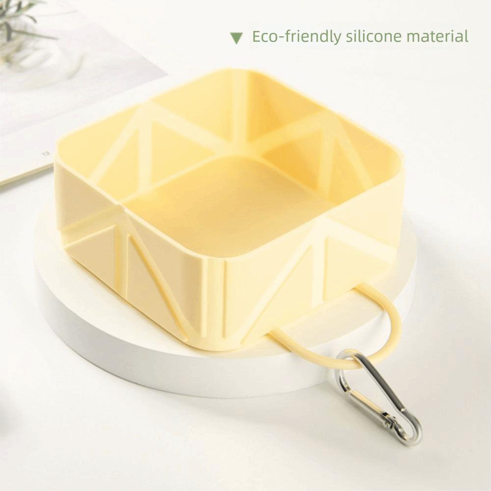 Food Grade Portable Dog Feeder Anti Slip Cat Food Container Lightweight Folding Pet Bowl  For Dogs