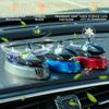 Solar Powered Car Air Freshener Rotating Airplane Decor Auto Fragrance Dispenser with Essential Oil for Vehicle Interior