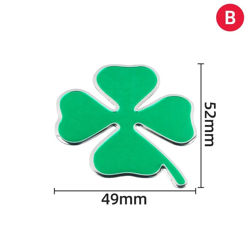 Green Four-leaf Clover Logo Decal for Alfa Romeo 147 156 166 159 Mito Giulietta Giulia Spider Car Side Fender Body Badge Sticker