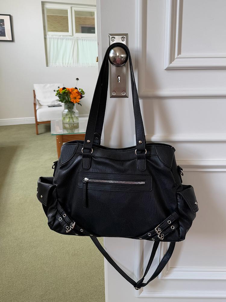 Motorcycle Bag Hot Girl Bag Large Capacity Casual and Versatile Single-shoulder Crossbody Tote Bag