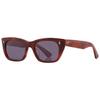 Ochelari de soare unisex Garrett Leight WeBster Sun Blue Smoke Cat Eye 2138 Vinbrt Bs 49