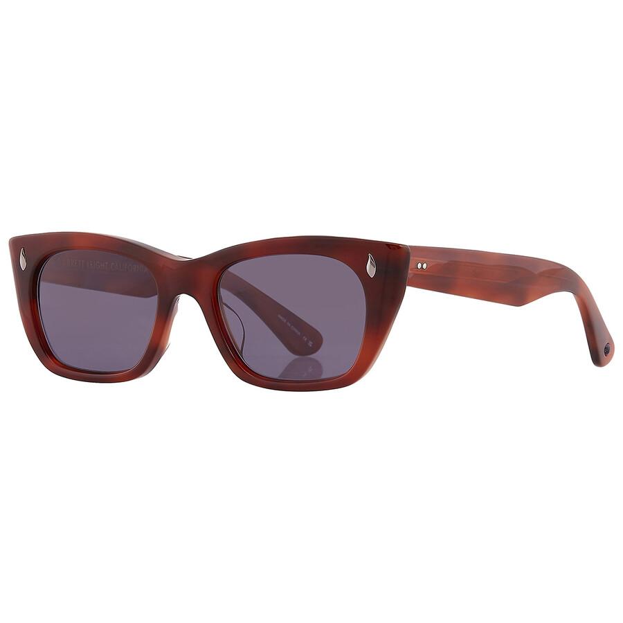 Ochelari de soare unisex Garrett Leight WeBster Sun Blue Smoke Cat Eye 2138 Vinbrt Bs 49