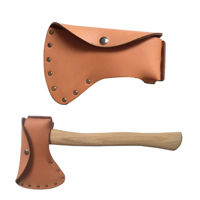 Multifunctional Leather Axes Holder Sheath Sleeve with Moisture Protection for Lumberjacks Camping & Forestry Activities