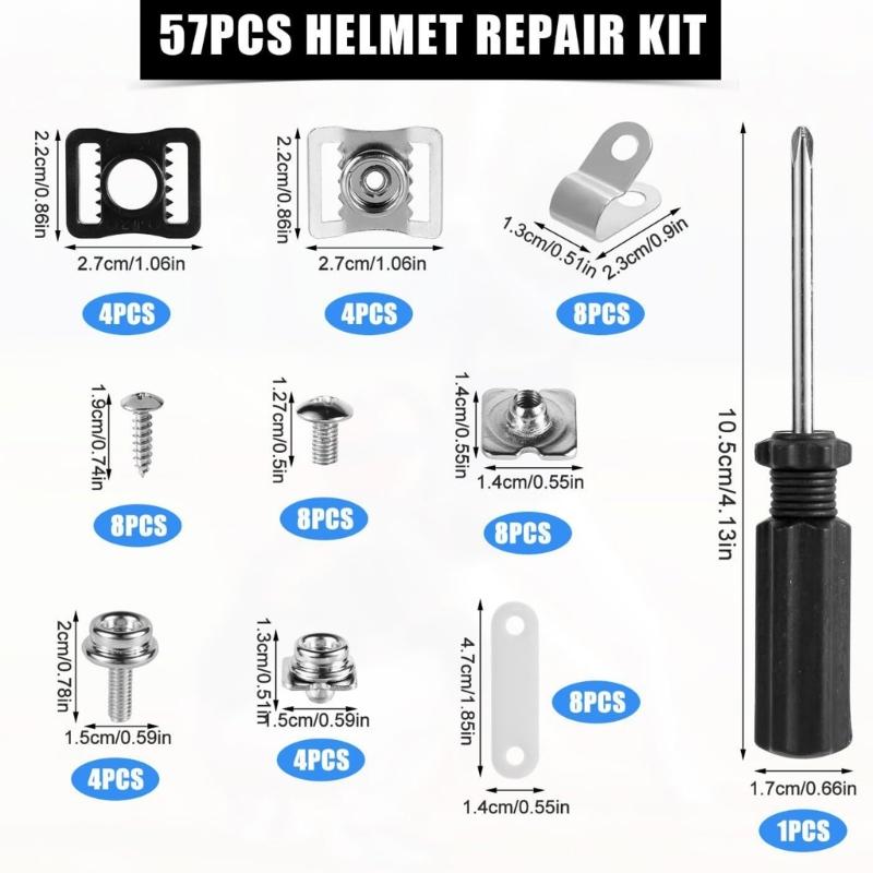 Football Helmets Hardware Kits for Baseball Ice Hockey Sports Hockey Helmets Repair Kits, Football Helmets Repair Kits