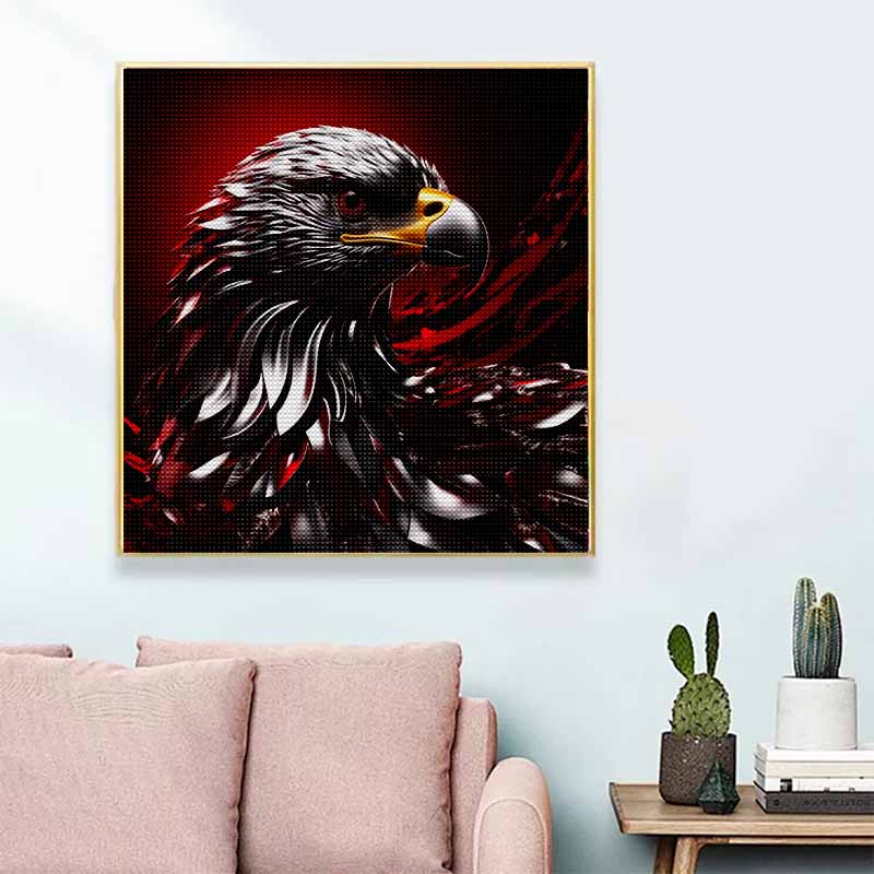 New Arrival 5D DIY Full Circle Diamond Painting "Red Flying Eagle" Embroidery Cross Stitch Home Decor Gift