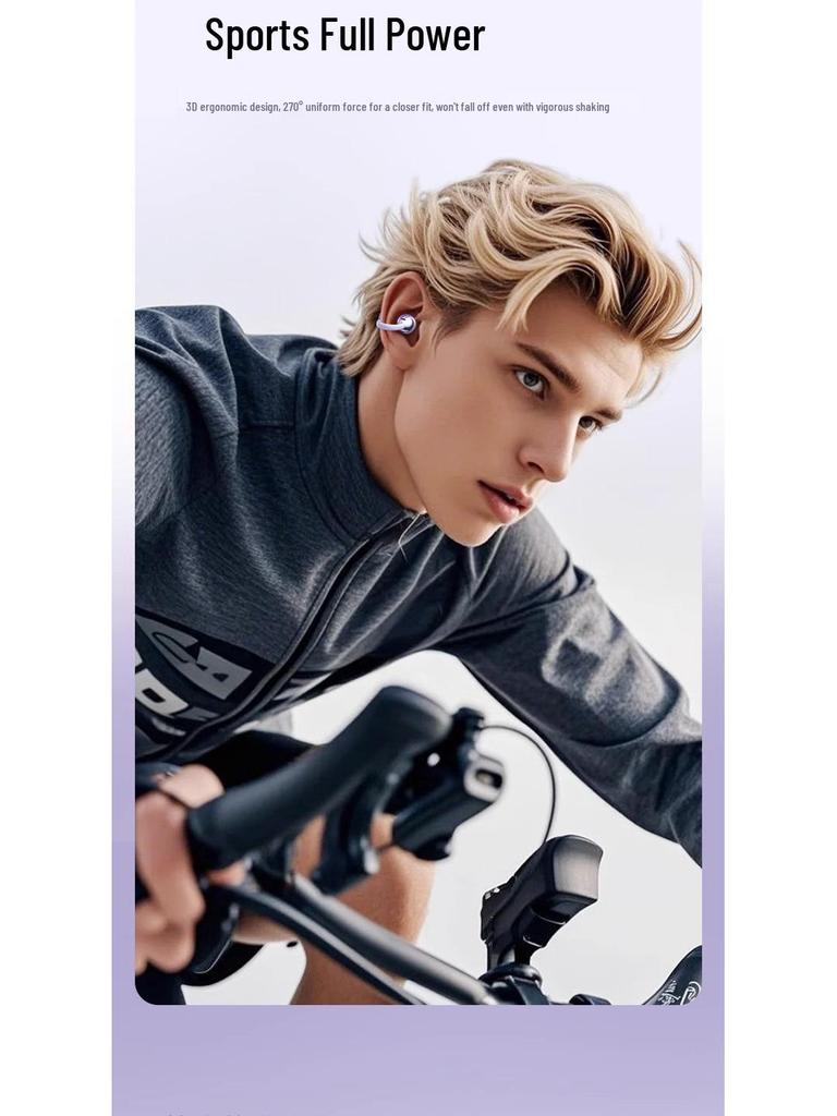 Q71 Bluetooth Earclip: Bone Conduction, High-Quality Sound, Noise Reduction, Long Battery Life, Universal Sports Model.