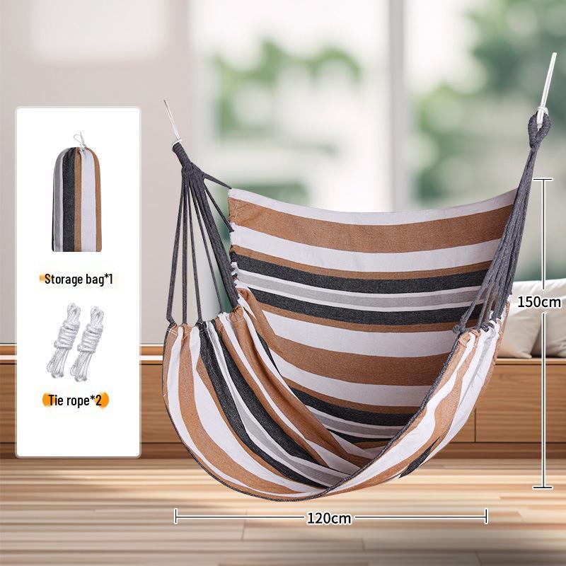 TEMU Dormitory Hammock: Indoor/Outdoor Thickened Hanging Chair & Swing Basket.