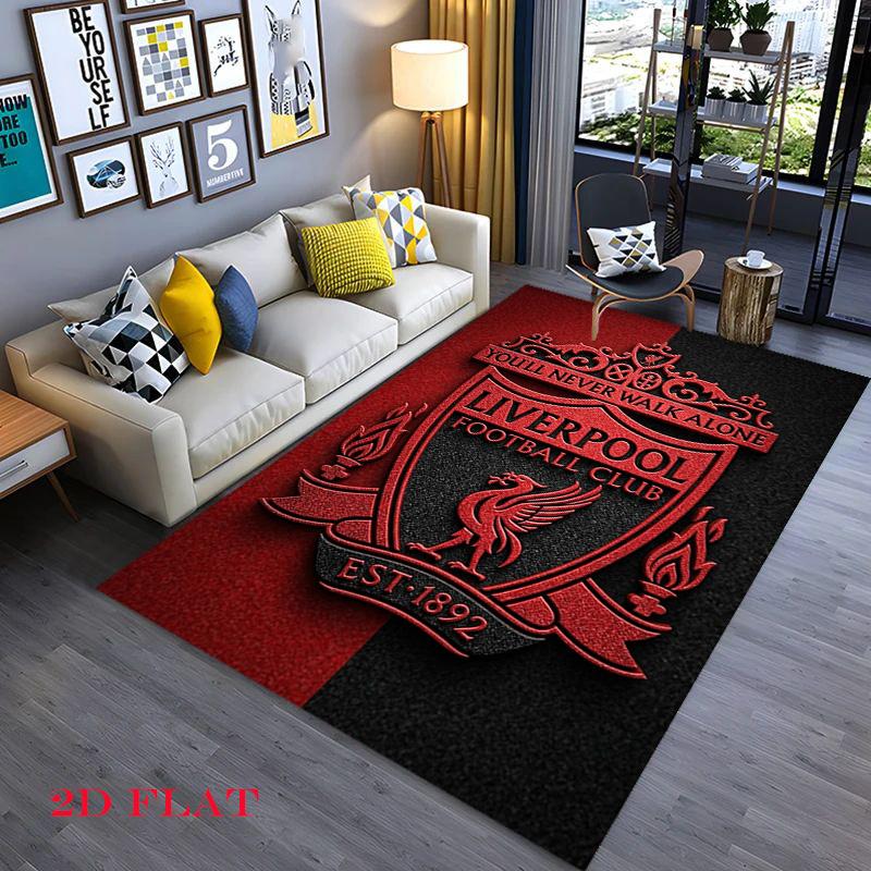 Liverpool Football Club Crest Carpet Printing Home Decor Doormat Fashion Protective Pad