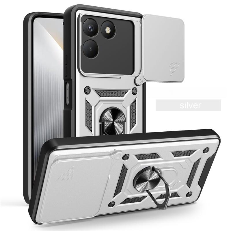 Shockproof Armor Funda For Tecno Pova 7 4G Car Magnetic Holder Ring Case For Tecno Pova 7 Pro Pova7 Ultra 5G Lens Protect Cover