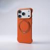 iPhone17PROMAX Plain Leather Magnetic Suction Bracket Mobile Phone Case Is Suitable for Apple 16 Borderless Anti-drop Protective Case.