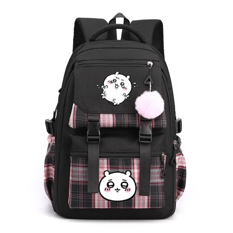 Jiikawa Wow School Bag New Chiikawa Girls Backpack for Primary and Secondary School Students Cute College Style Backpack