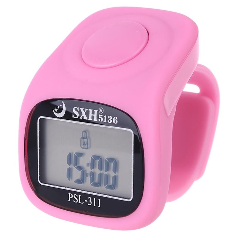 Tally Finger Counter Digital Finger Counter with LED Light Electronic Digital Hand Tally Counter for Muslim Prayer