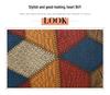 Ethnic Style Colorblock Patchwork Double Zipper Crossbody Bag