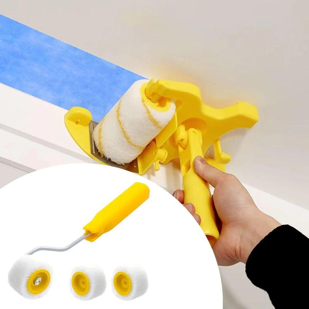 Plastic Mini Paint Rollers Ergonomic Design Small Paint Brushes High Quality Wool Roller Brush  DIY