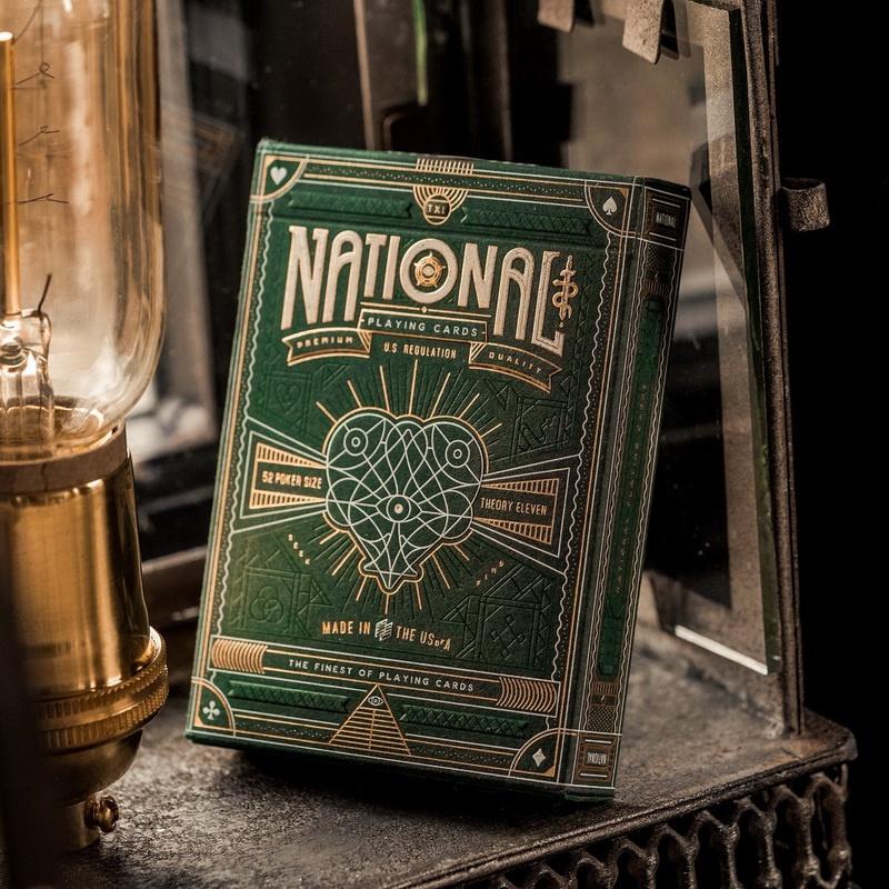 Theory11 Green National Playing Cards USPCC Bicycle Deck Card Games Magic Tricks