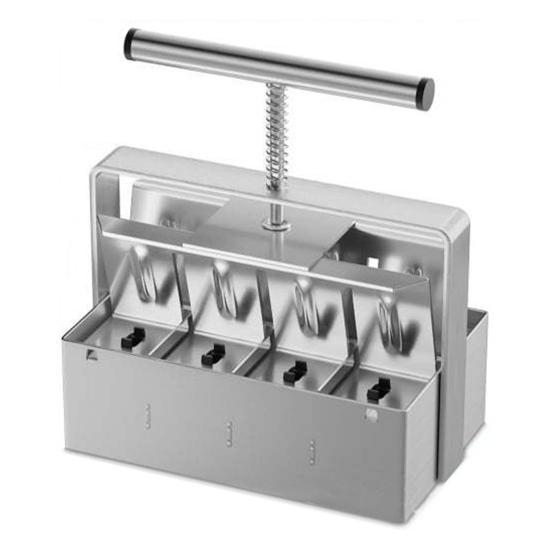 

8-секционный почвенный блокировщик с переносной ручкой, прочный металлический ручной почвенный блокировщик, поддон для проращивания комнатных и уличных растений