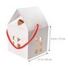 20pcs Candy Cookie Gift Boxes House-Shaped Paper Packaging Containers For Wedding Party Favor Chocolate Snacks Storage Treat